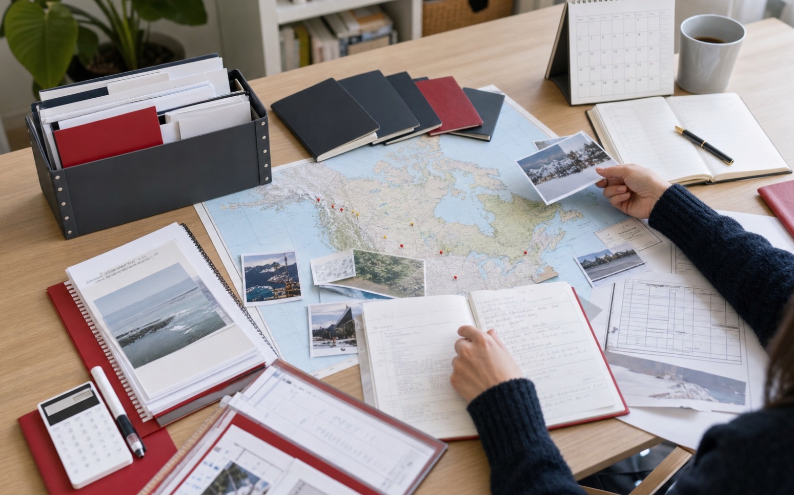 Canadian travel timeline, identity records and physical-presence evidence